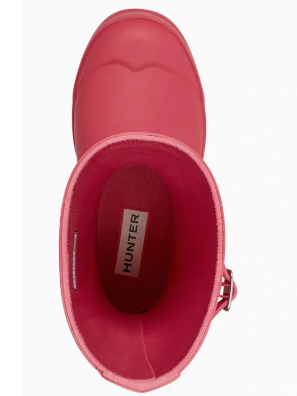 HUNTER Big Kids Original Rain Boots Pink Waterproof Rubber Wellies